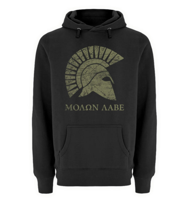 Molon Labe (Khaki) - Unisex Premium Kapuzenpullover-16