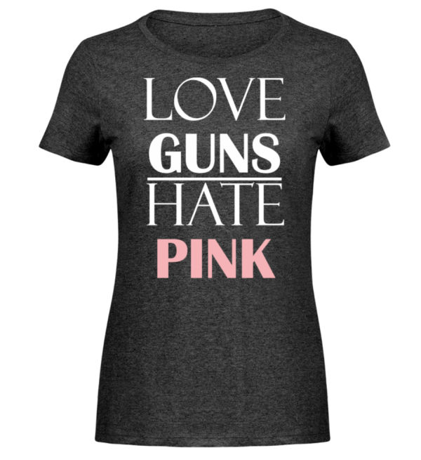 Love Guns / Hate Pink - Damen Melange Shirt-6808