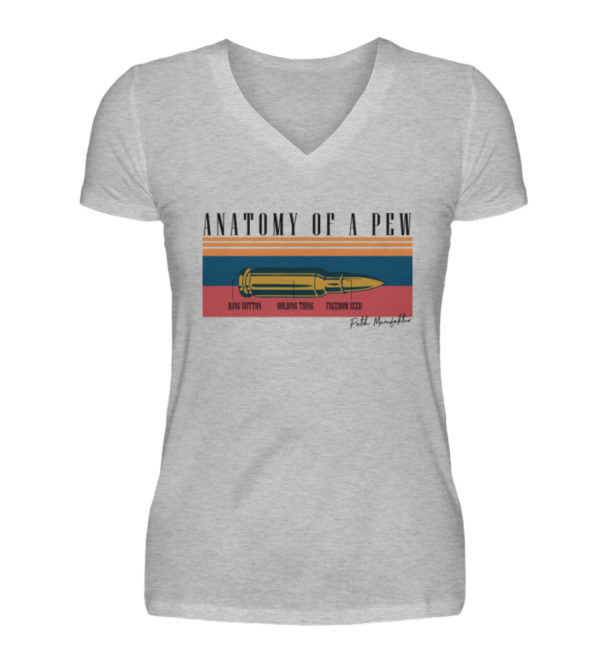 Anatomy of a Pew - V-Neck Damenshirt-17